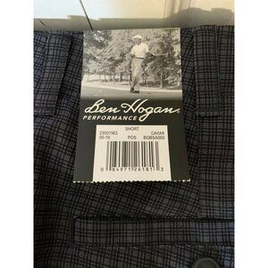 Ben Hogan Performance Flat Front Golf Shorts Gray SPF 50 Moisture‎ Wicking Sz 30